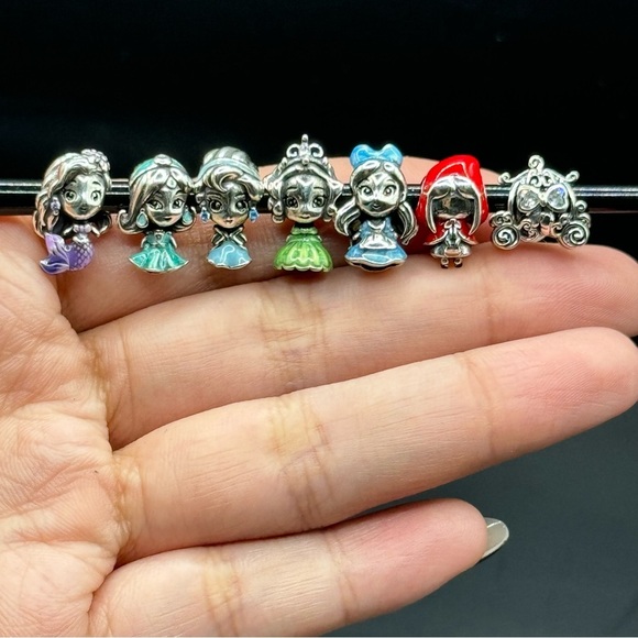 Disney princess charms real sterling silver 925 $28 each - Picture 1 of 12